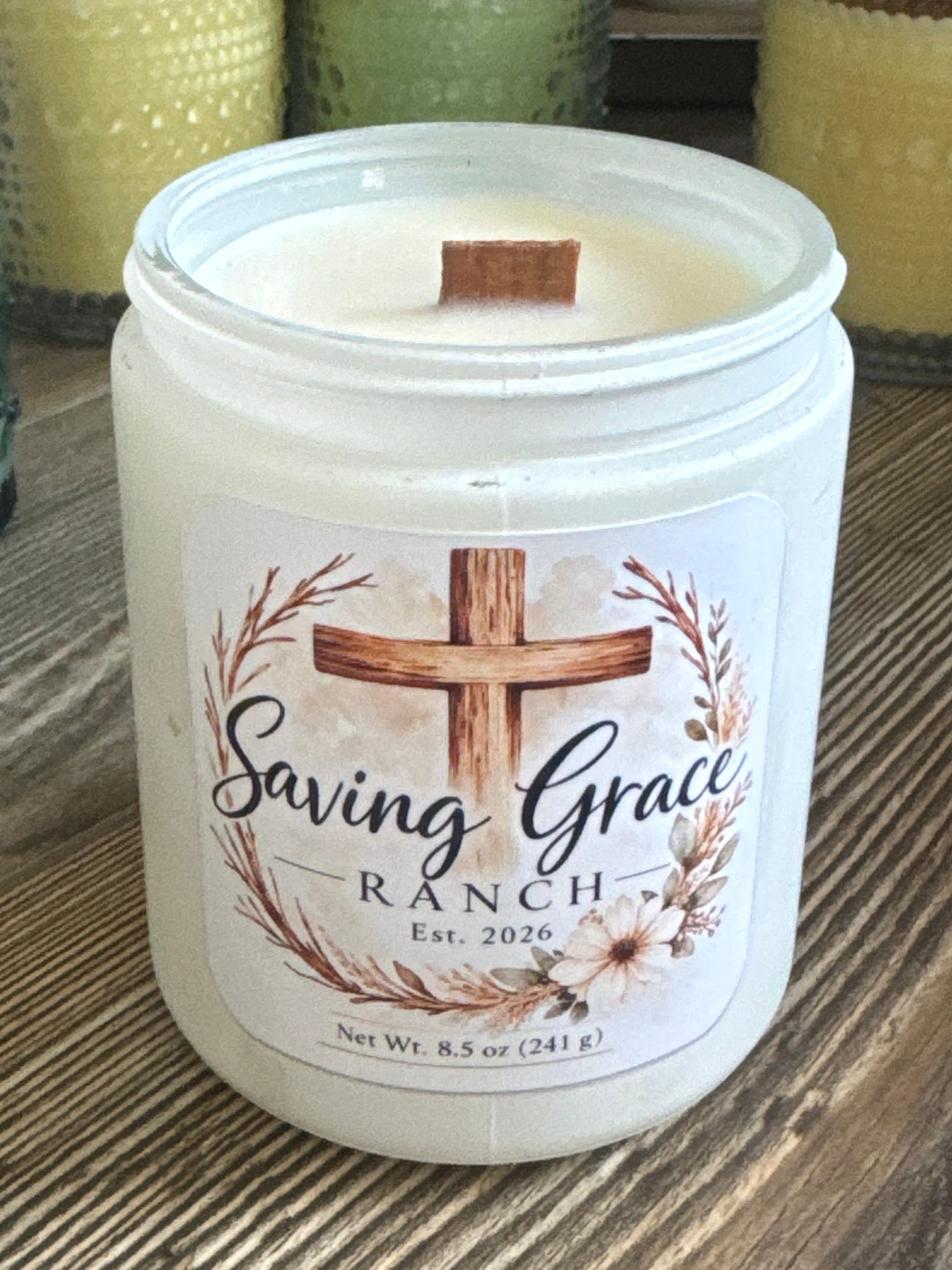 French Vanilla 8oz Soy Candle