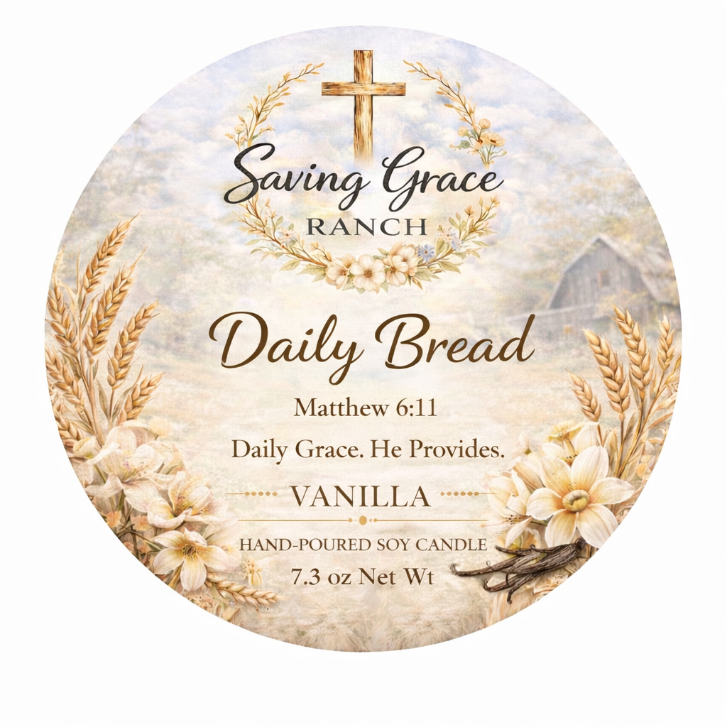 Daily Bread - Vanilla 8 oz Signature Candle (FREE WAX MELT)