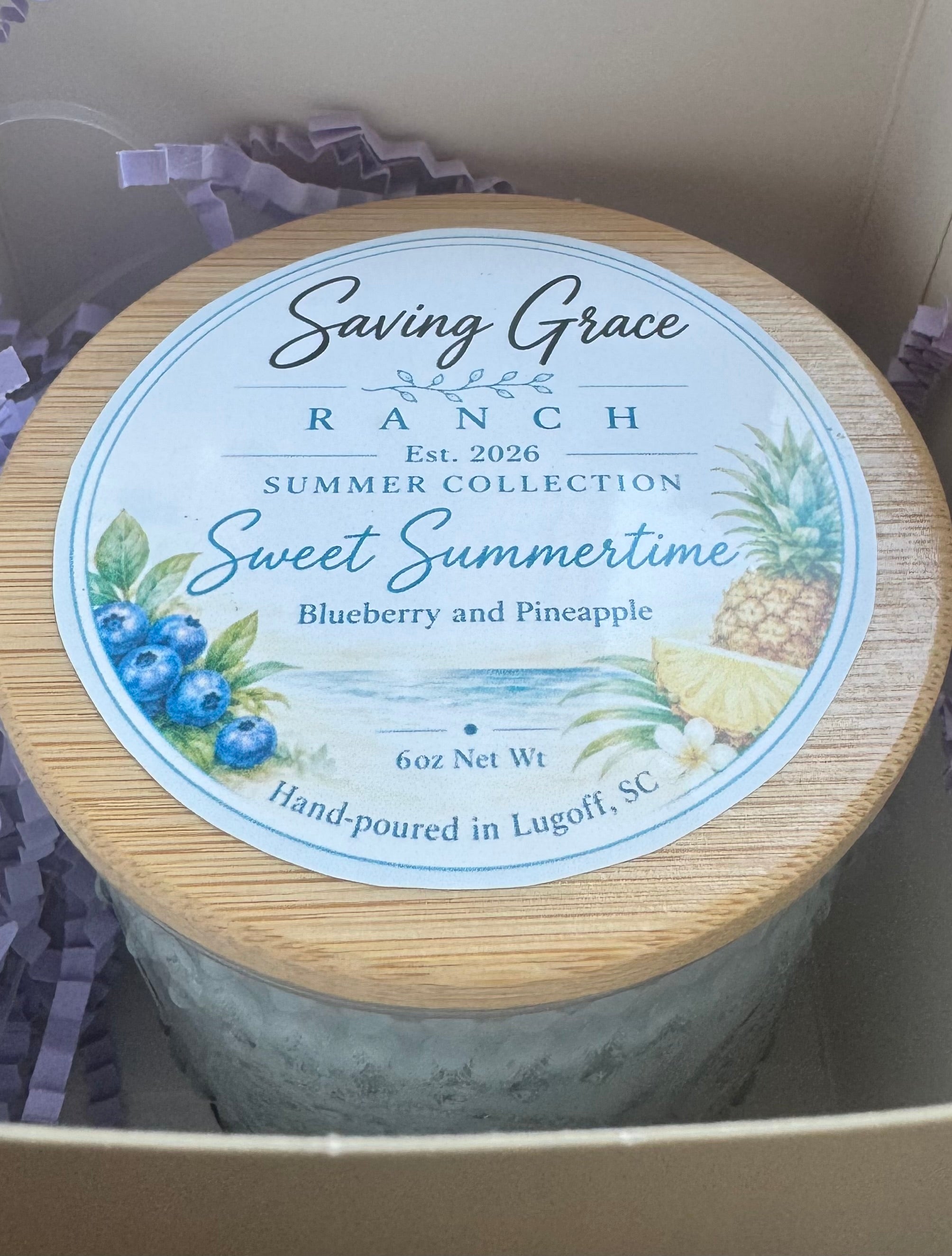 Sweet Summertime 7oz Soy Candle