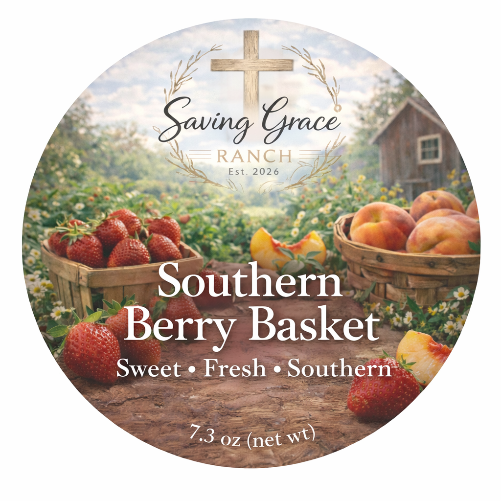 Southern Berry Basket 8 oz Signature Candle (FREE WAX MELT)